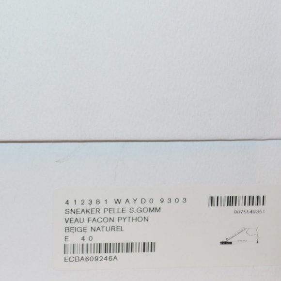 NEW BALENCIAGA HITOP ARENA PYTHON SNAKE PRINT LEATHER SNEAKERS US 7 EU 40 MENS - Picture 9 of 9
